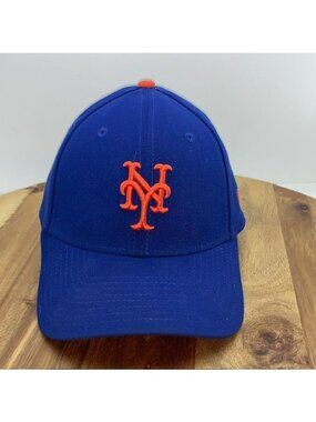 New Era 39THIRTY Fitted Stretch Cap Hat ~ New York Mets ~ Blue L/XL